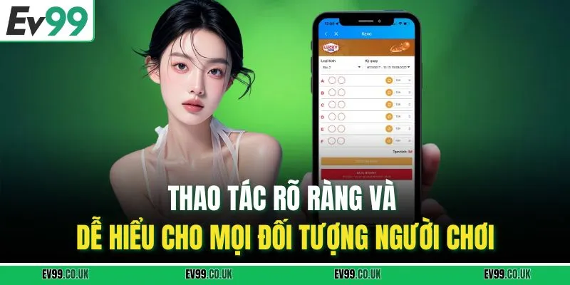 Thao tác rõ ràng và dễ hiểu cho mọi đối tượng người chơi.